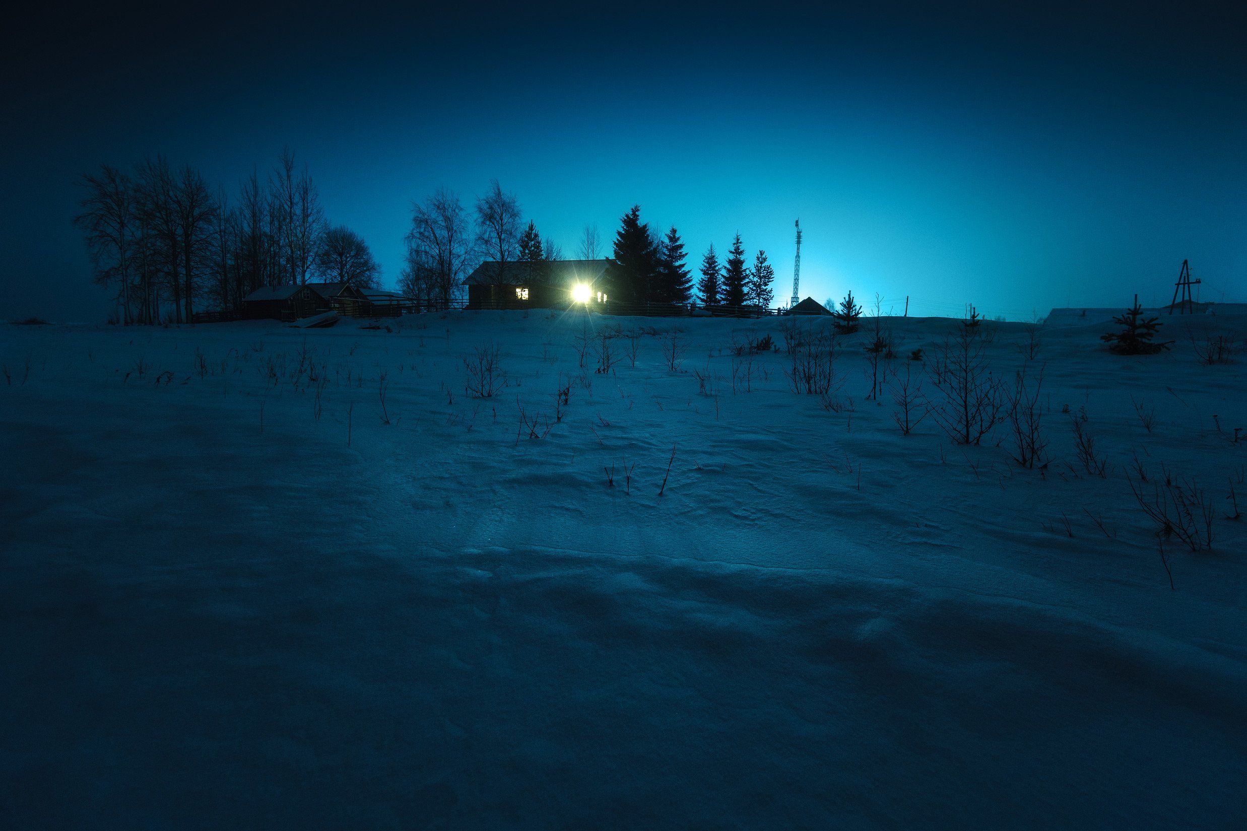 Ночь в Кенозерье. Photographer Oborotov Aleksey