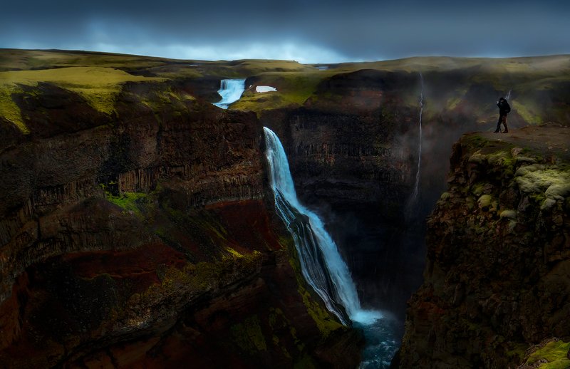 Háifoss-Islandia