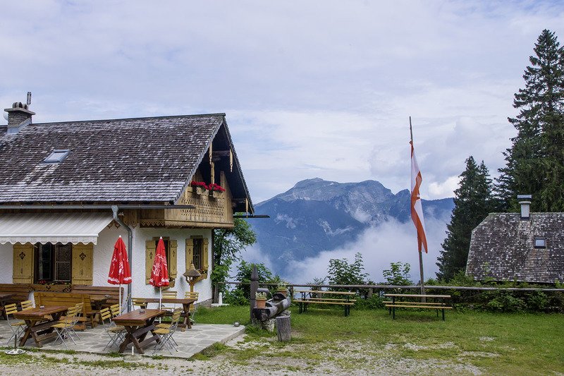 Gasthof, Wolfgangsee, Bleckwand, Österreich