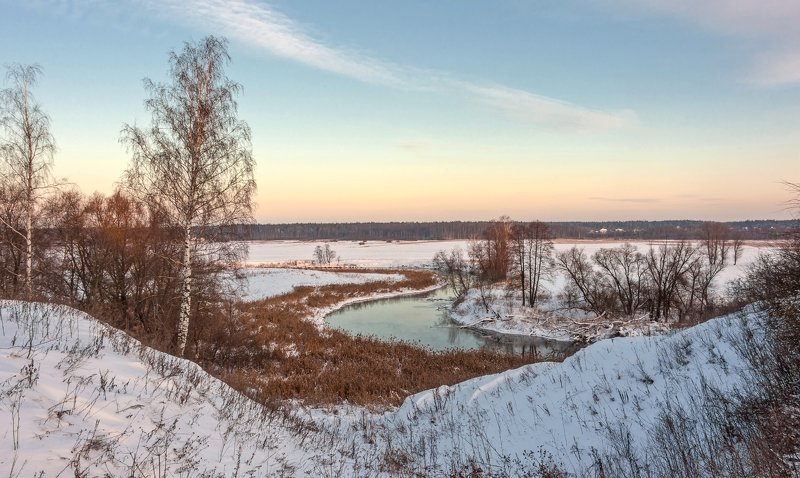 Зима на реке Клязьме