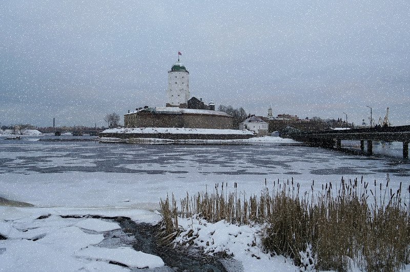 Winter morning in Vyborg