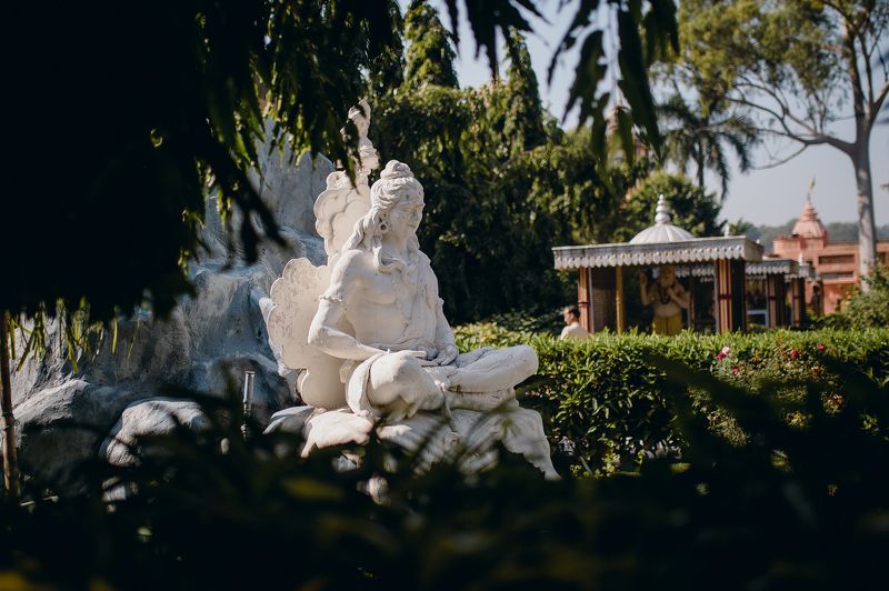 Shiva sculpture in Rishikesh Ashram