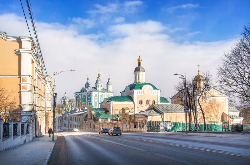 Вид на монастырь с Большой Советской улицы