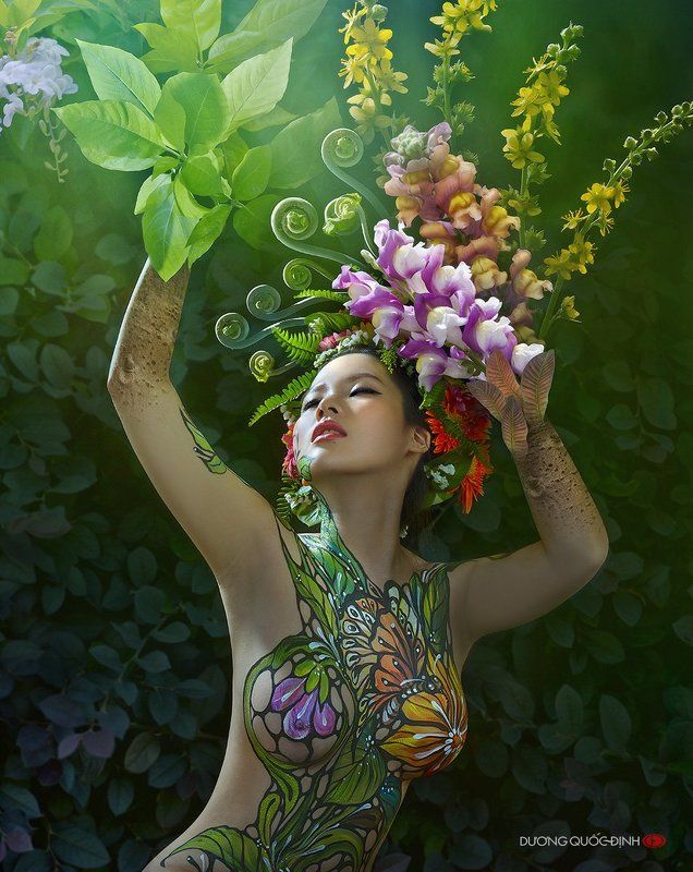 Лето и Осень в женских образах. Вьетнамский фотохудожник duong quoc dinh