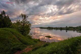 Рассвет,похожий на закат.