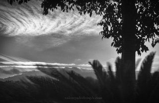The beauty of the sunset sky...