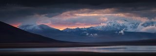 Пасмурное утро в Laguna Verde...