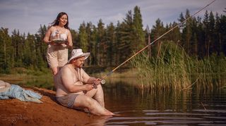 На рыбалке