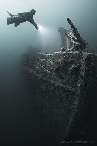 SS Rosalie Moller. Нос корабля.