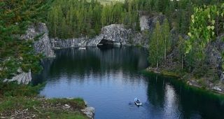 Мраморный каньон. Карелия