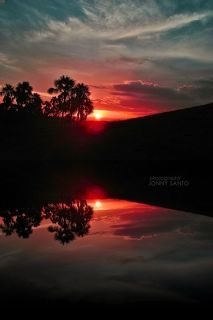 Sunset in the Lagoon