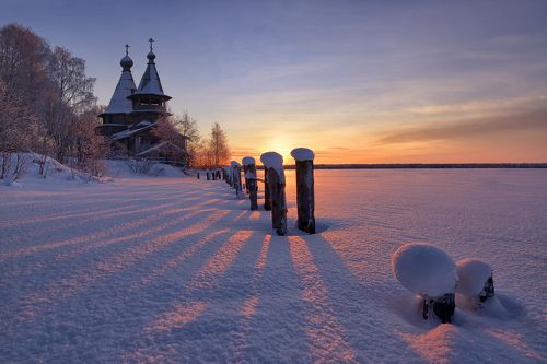 Морозное утро в Чёлмужах...