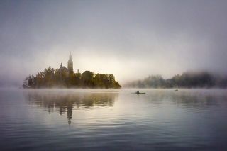 In the morning mists