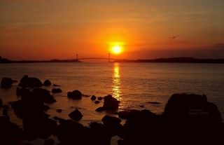 Sunset in the River