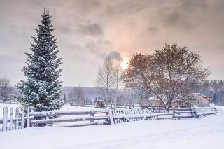 Деревенский закат