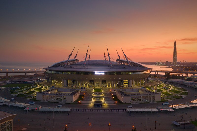 Stadium `Zenit Arena` on Krestovsky island. Saint Petersburg.Russia