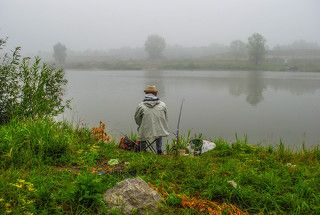 Утренний рыболов.(3000)