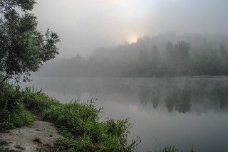 Туманная заря.