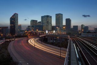 London: Canary Wharf traffic