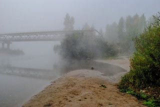Осенний пляж на Берди.