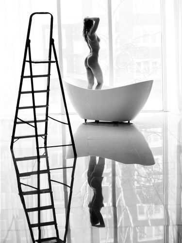 Bath and ladder