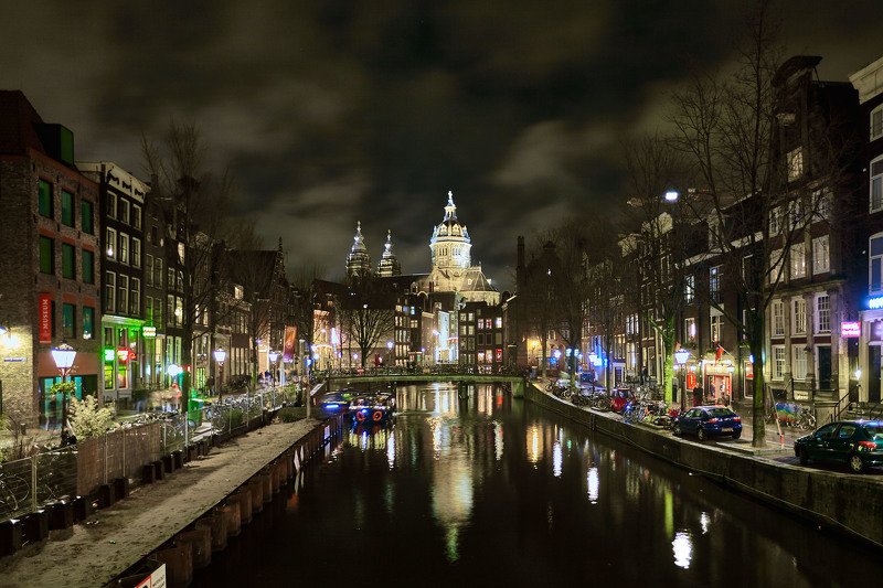Ночной Амстердам… Нидерланды