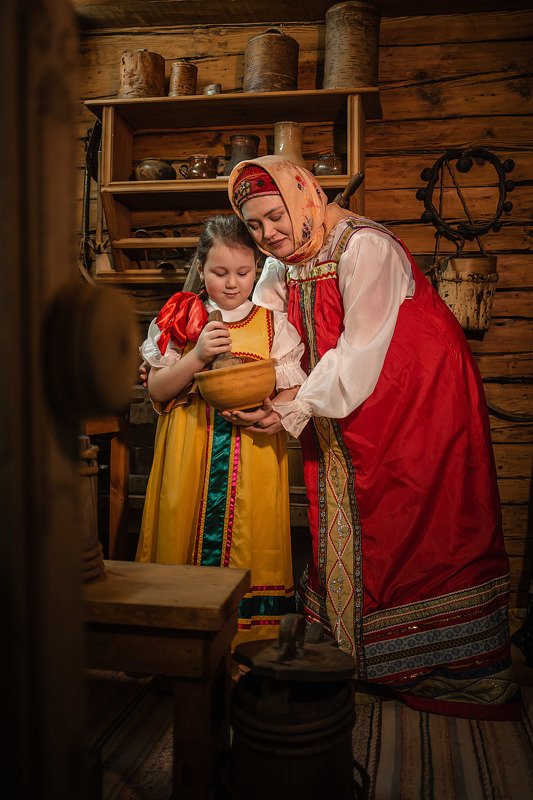 Русский народный быт крестьянских времён...