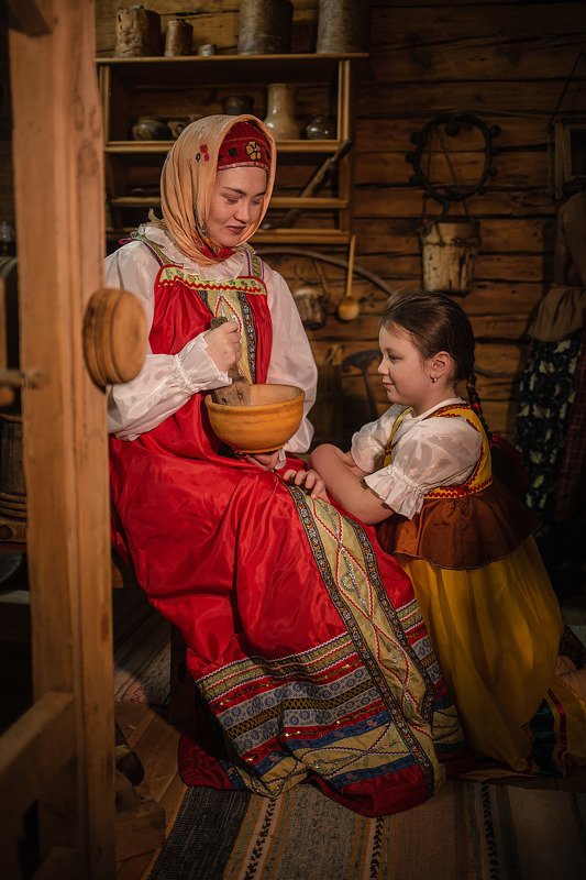 Русский народный быт крестьянских времён...
