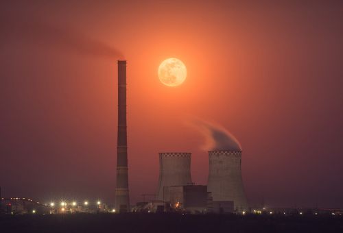 Red moon rising