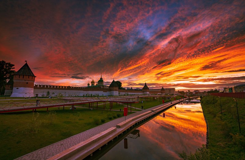 Закат над Тульским Кремлем