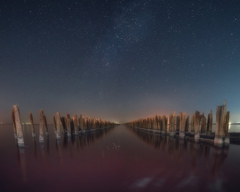 Ночь на озере Сасык-Сиваш