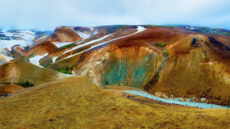Tęczowe góry -Islandia